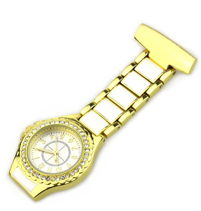Pin Watch Hanging Medical Doctor Pocket Watch Quartz Movement Nurses Watch with Gift Box-NS2109B