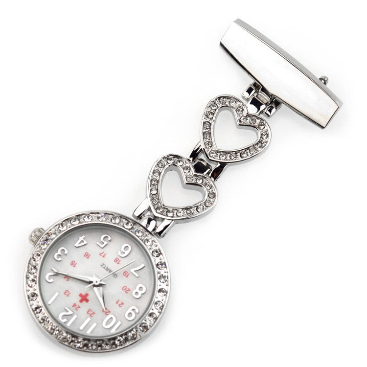 Amazon hot selling New Design Alloy Nurse Watch -5372A Silver plated 
