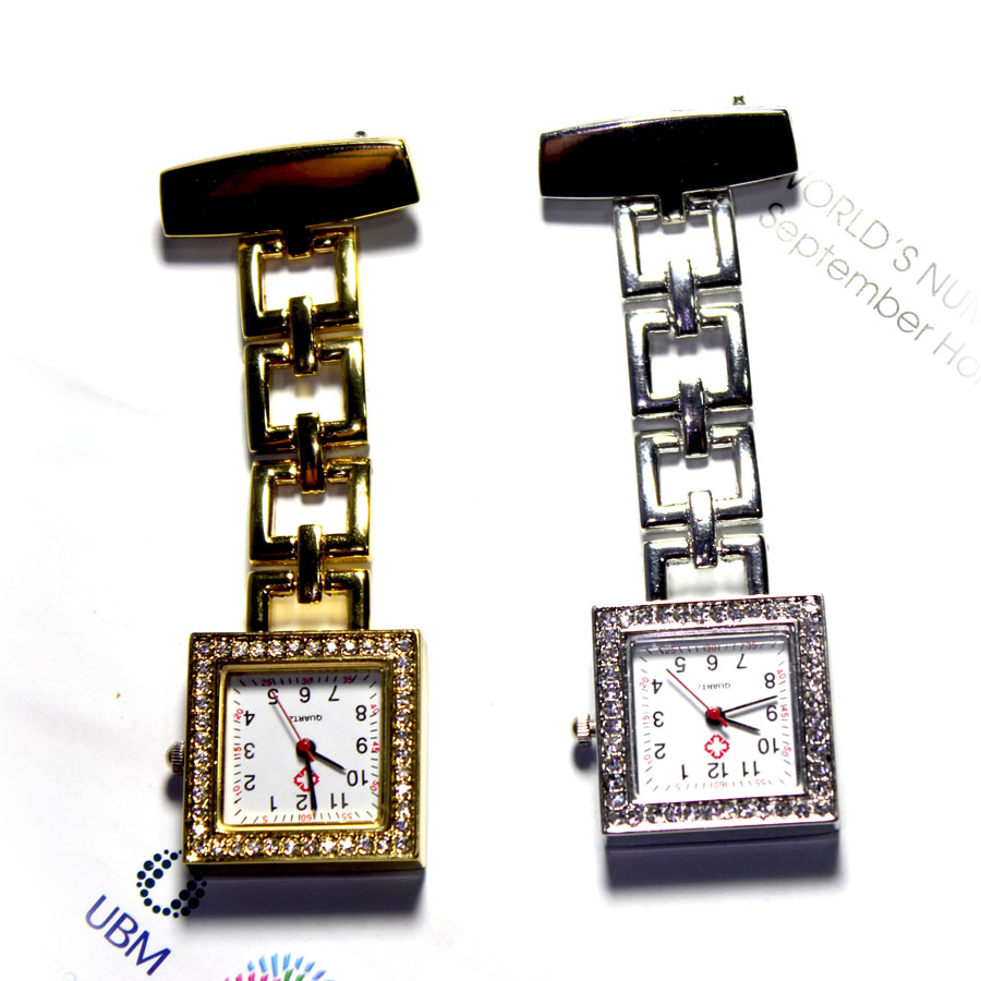 China Nurse Watch Square FOB Watch with Shining Crystals NS2112