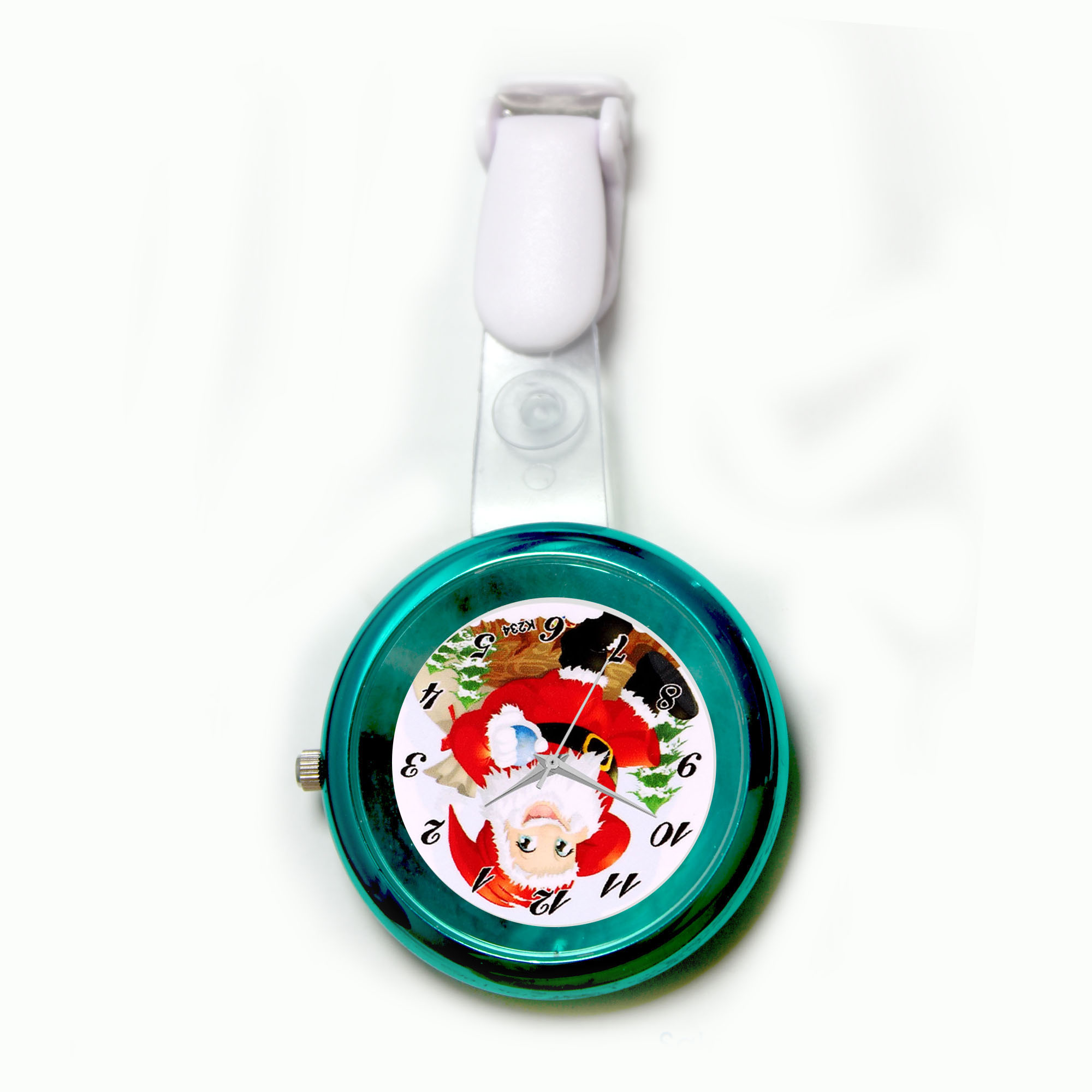 Colored Nurse Clock NS2103 - Santa nurse watch