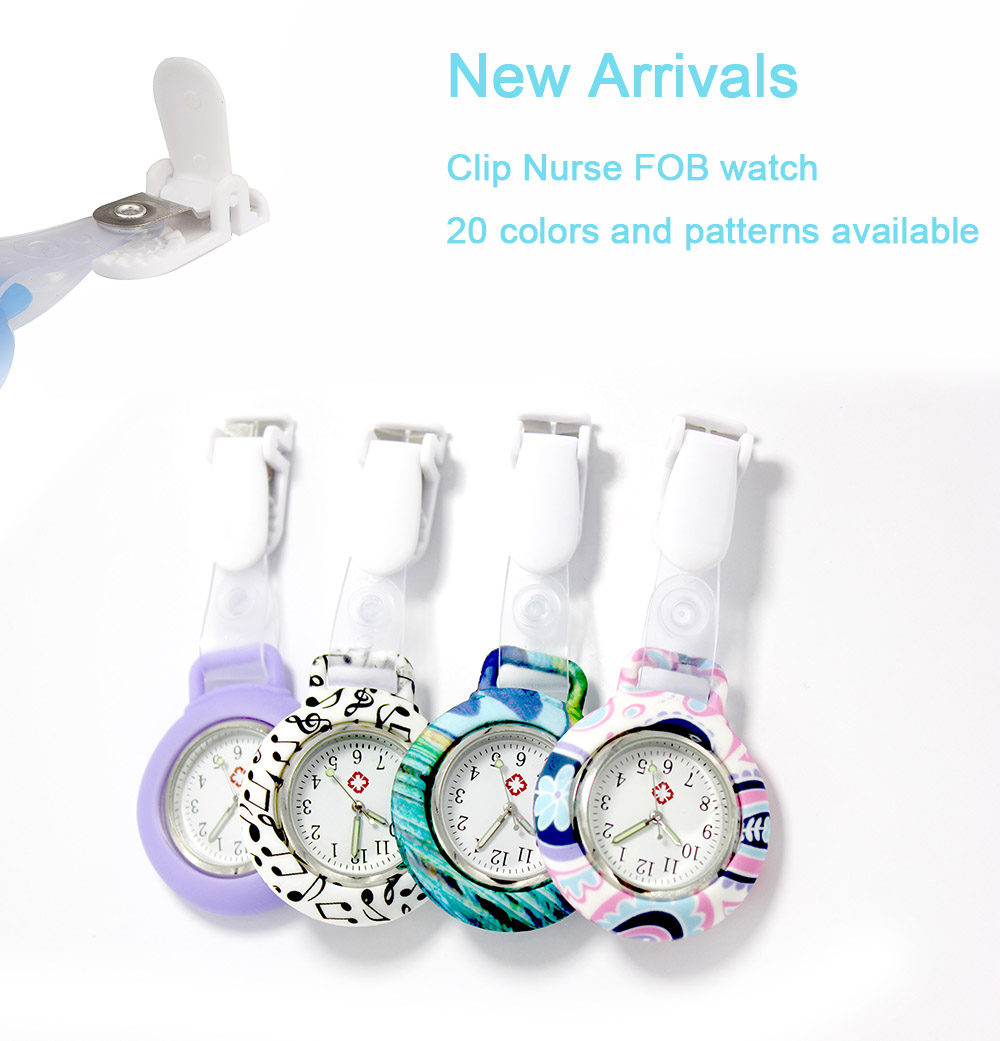 Nurse Watch  Clip on Silicone (Infection Control) NS912  with patterns full printing 