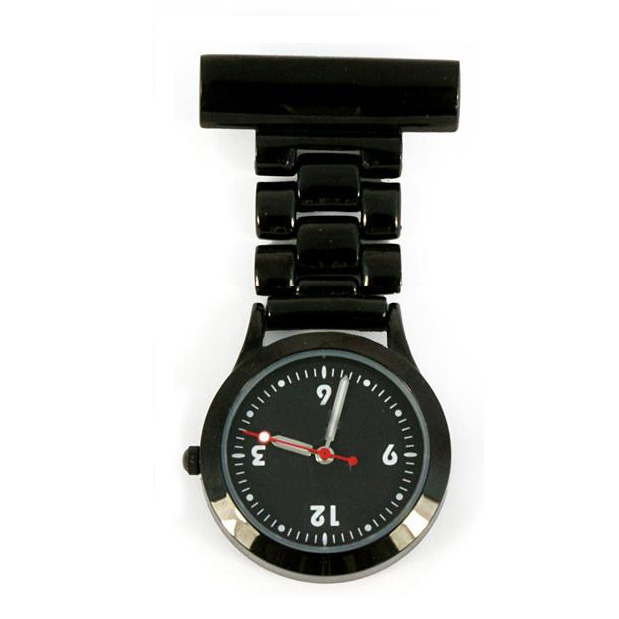 Metal nurse watch -Powerful man NS1010B Metalic black