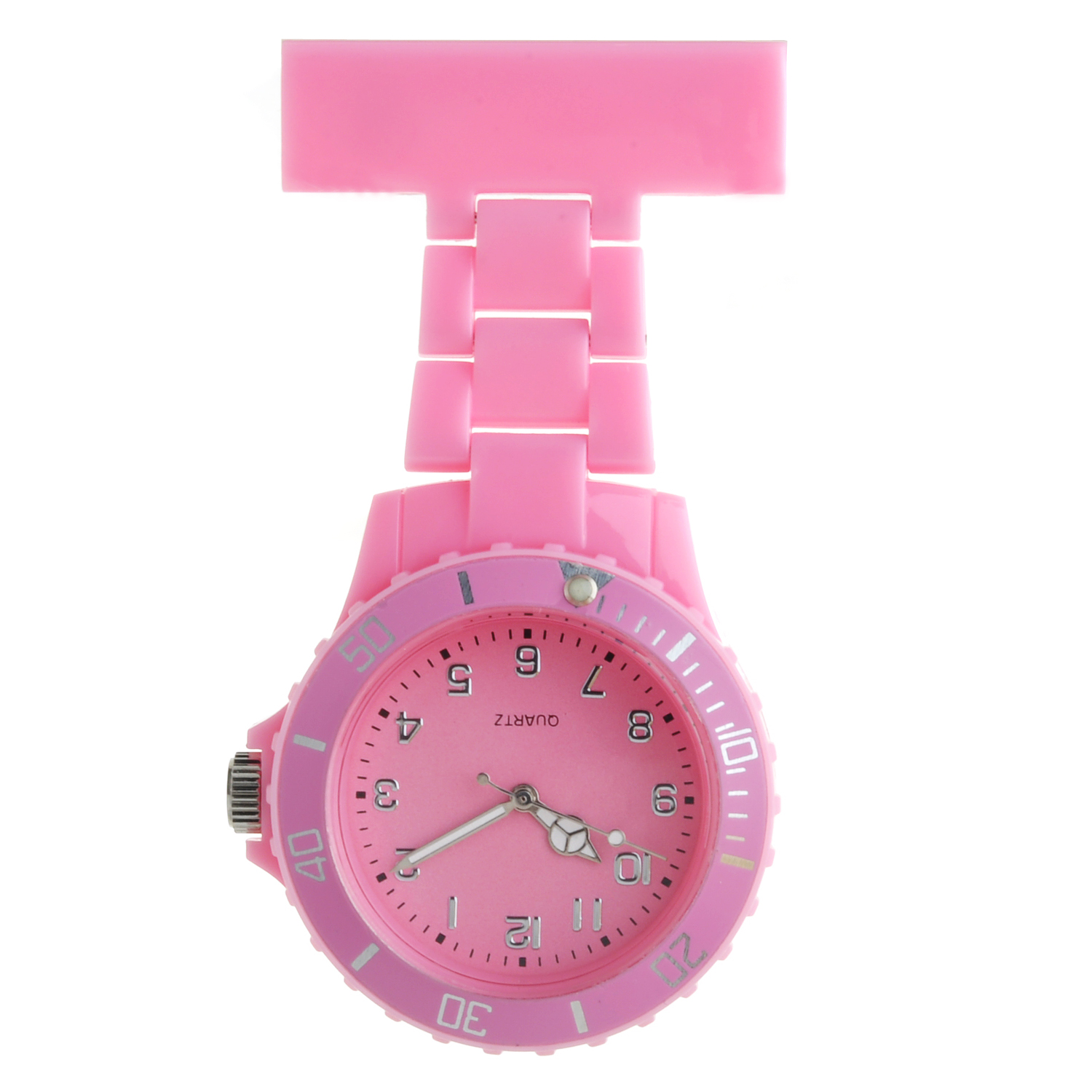 Plastic neon nursing watch NS2102- Pink